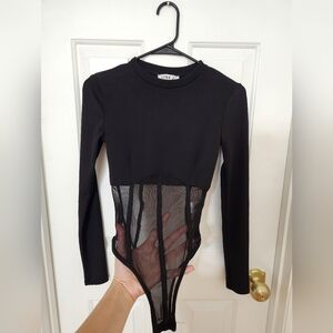 Black Long Sleeve Bodysuit